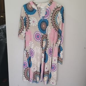 Floral Patterned Women's Dress